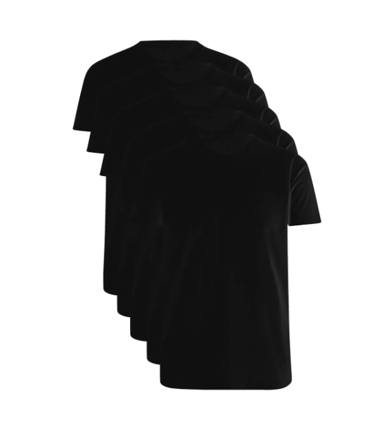 Poleras De Algodón Manga Corta Para Estampar Hombre - Pack 5 Talla L-0