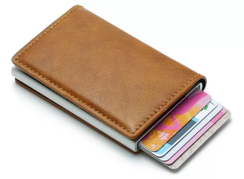 Billetera Porta Tarjetas Con Proteccion Rfid Anti Robo-2