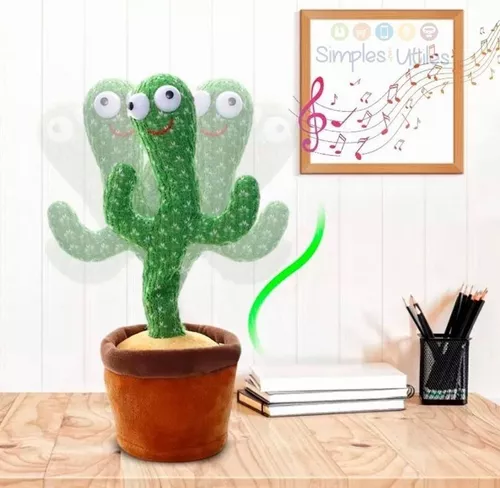 Cactus Bailarin Imita Voz, Musical, Bailarin Juguete Felpa-2