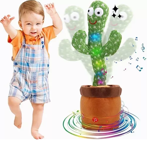 Cactus Bailarin Imita Voz, Musical, Bailarin Juguete Felpa-3