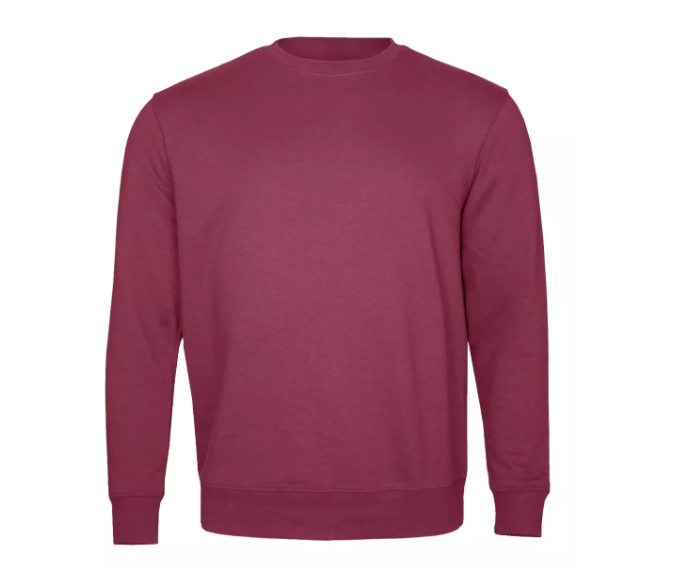 Poleron Polo Algodon Afranelado Unisex Burdeo Talla XL-0