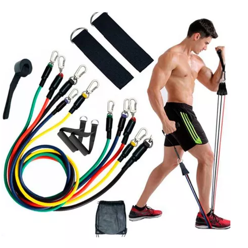 Kit Bandas Elásticas De Resistencia Ejercicio 11 piezas-1