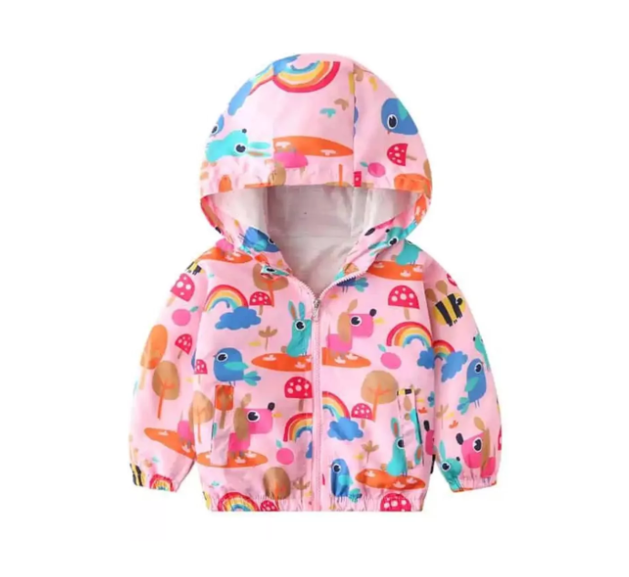 Chaqueta Cortaviento Impermeable Estampada Niña Y Bebé Jump Kids 1/2 años-0