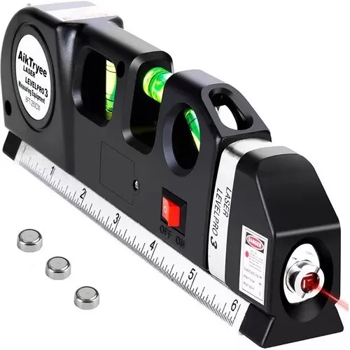 Nivel Laser Cinta Metrica Huincha Regla Pro 3 Multiuso-0