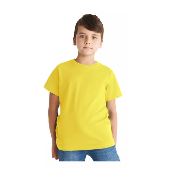 Polera De Algodón Manga Corta De Niños (unisex) Talla 14-16(XL)-0