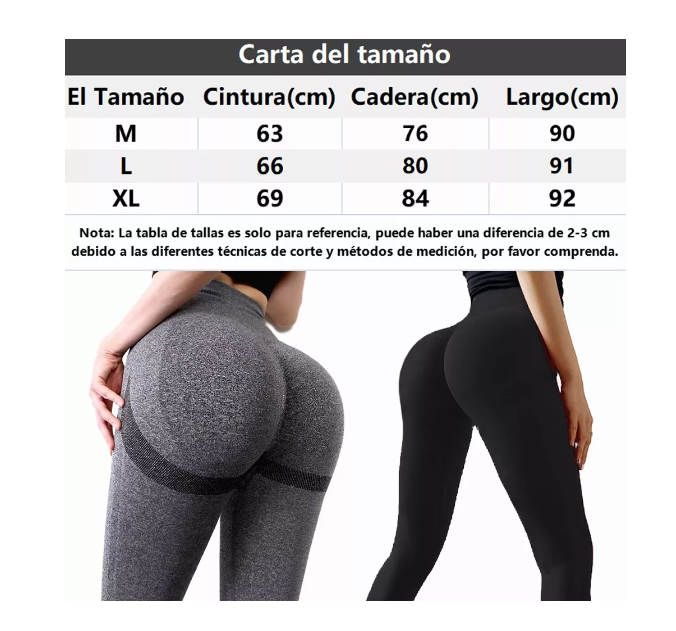 Leggins Mujer Deportivos Cintura Alta Para Gimnasio Gris Talla L-1