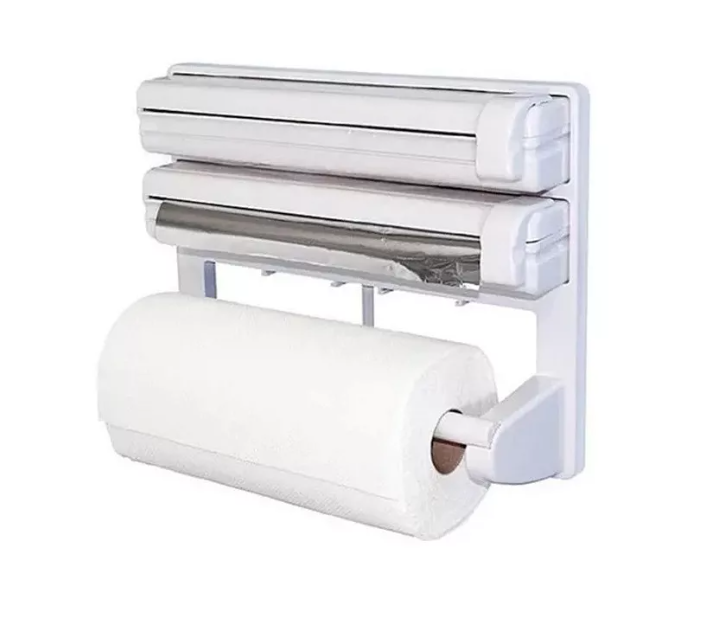 Dispensador Corta Fácil Triple Papel De Cocina Toalla Nova-1