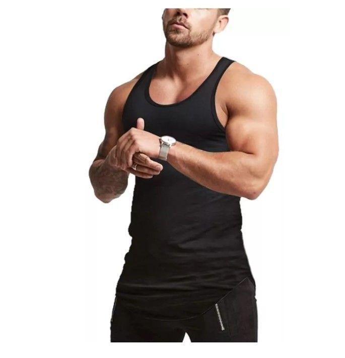 3x Camiseta Primera Capa Sin Manga Deportiva. Negro (2) Blanco (1). Talla L-2