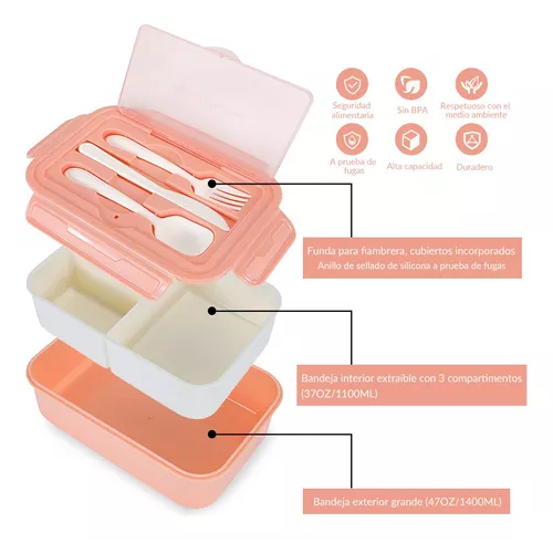 Bolso Lonchera Térmica Escolar Set 28pzs Para Niños Portátil-2