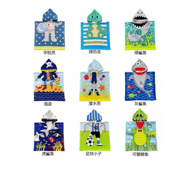 Pack 12 Por Mayor Toalla De Baño Playa Nadar Capucha Niños-0