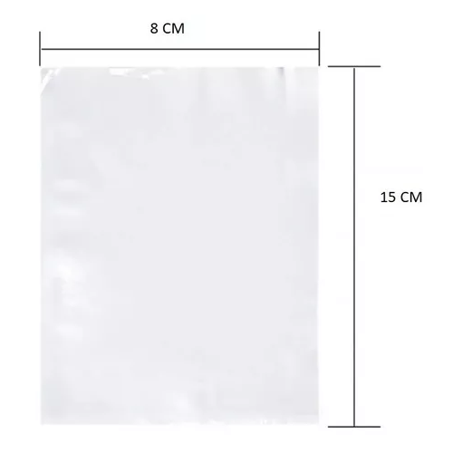 Pack 100 Bolsas De Celofán Celofán Chica 8x15 + Amarras-1