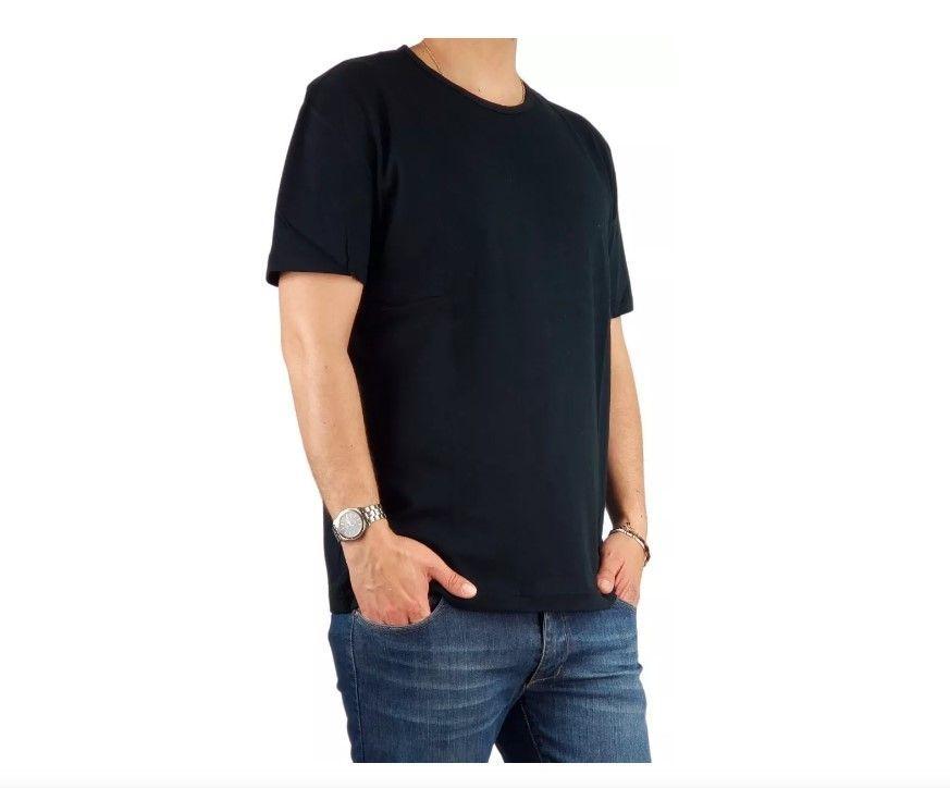 Pack 3 Poleras Algodon Manga Corta Para Estampar. Color Negro. Talla S-2