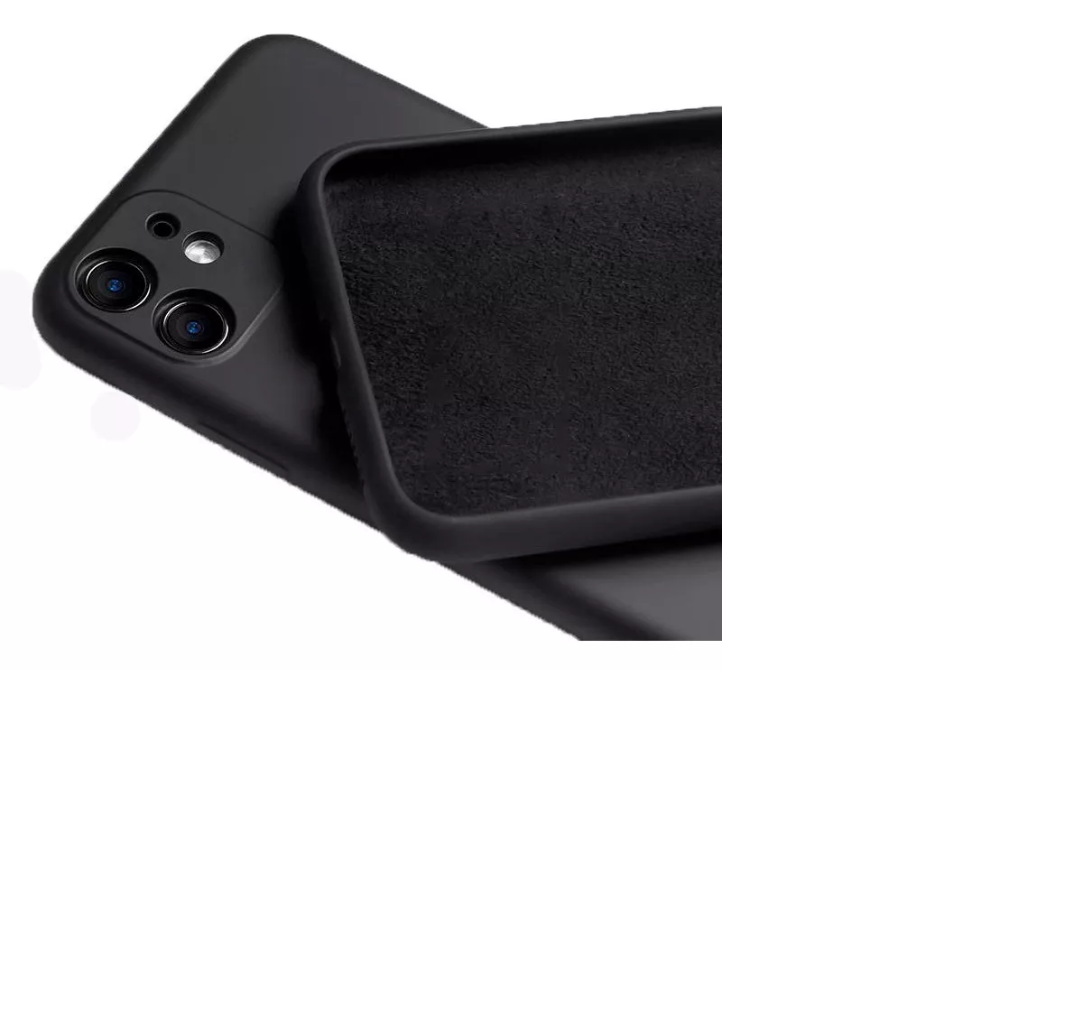 Carcasa Para iPhone ( 12 ) Silicona Slim Negro-2