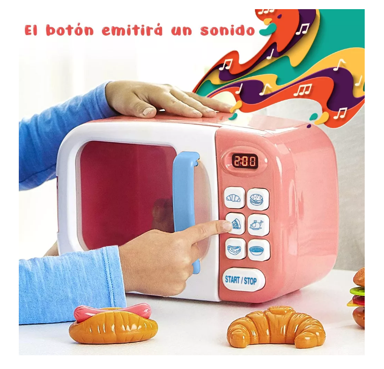 Juego De Microondas Juego De 31 Piezas De Cocina Para Niños-3