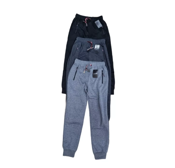 Pack 3 Pantalones Buzo Hombre Algodón. Jogger Fit Deportivo Talla XL-0