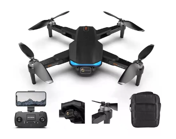 Drone F188 Cámara 6k Gps Alcance 1km + 2 Baterías-1