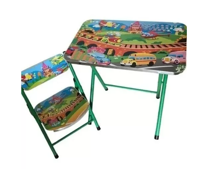 Mesa Escritorio Aprendizaje Mesa Niños Y Niñas Diseño Verde-0