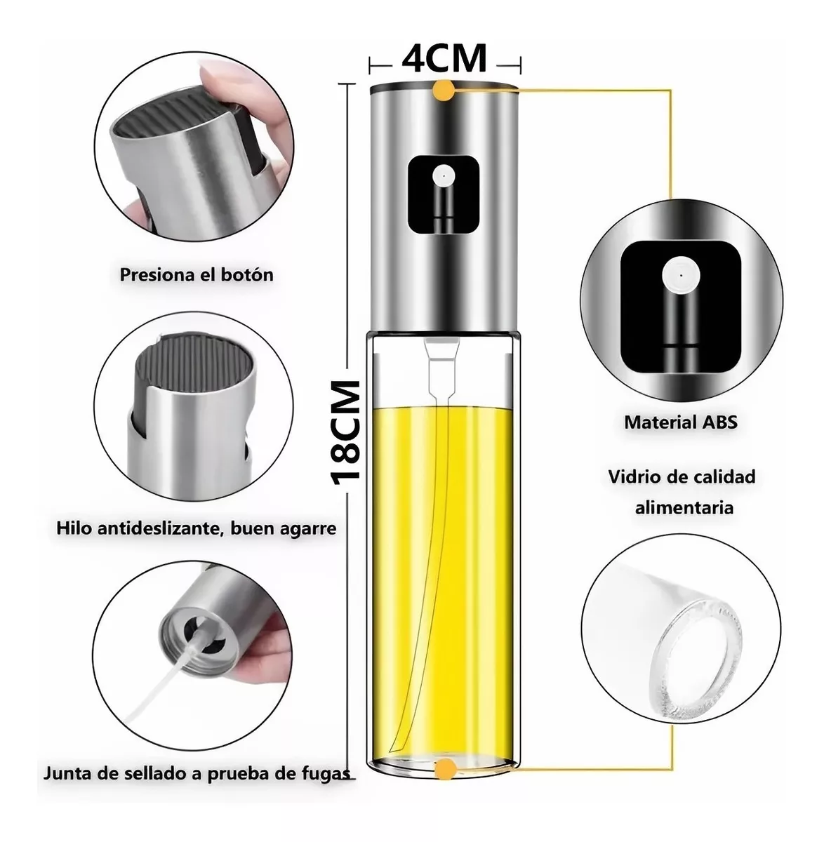Juego de 3 botellas de vidrio-2