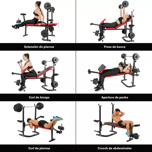 Press Banca Multifunción 300kg Color  - Negro-4