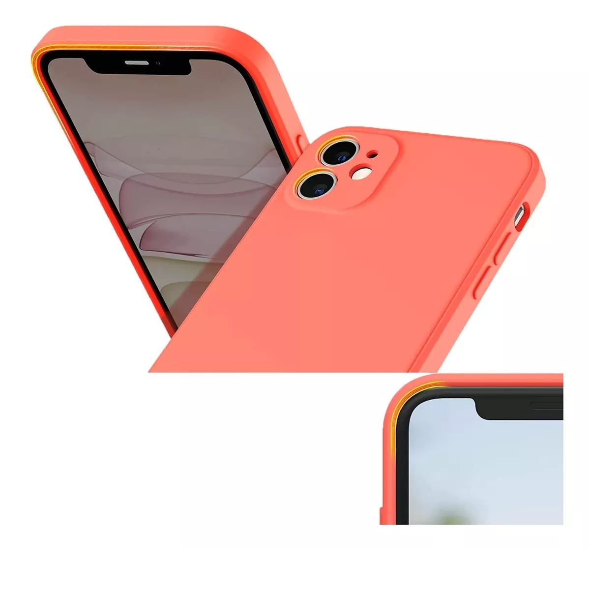 Carcasa Para iPhone ( 15 Pro ) Silicona Slim Rosa-1