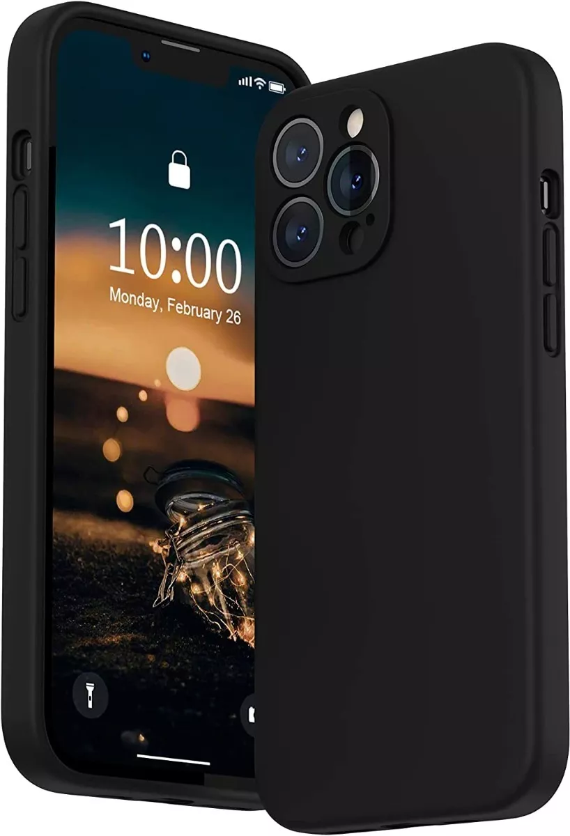 Carcasa Para iPhone ( 15 Pro ) Silicona Slim Negro-0
