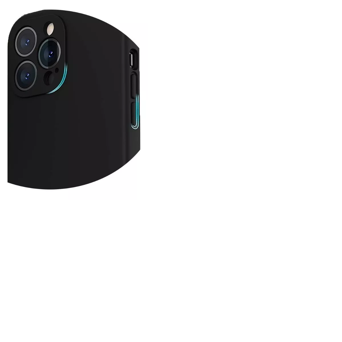 Carcasa Para iPhone ( 15 Pro ) Silicona Slim Negro-2