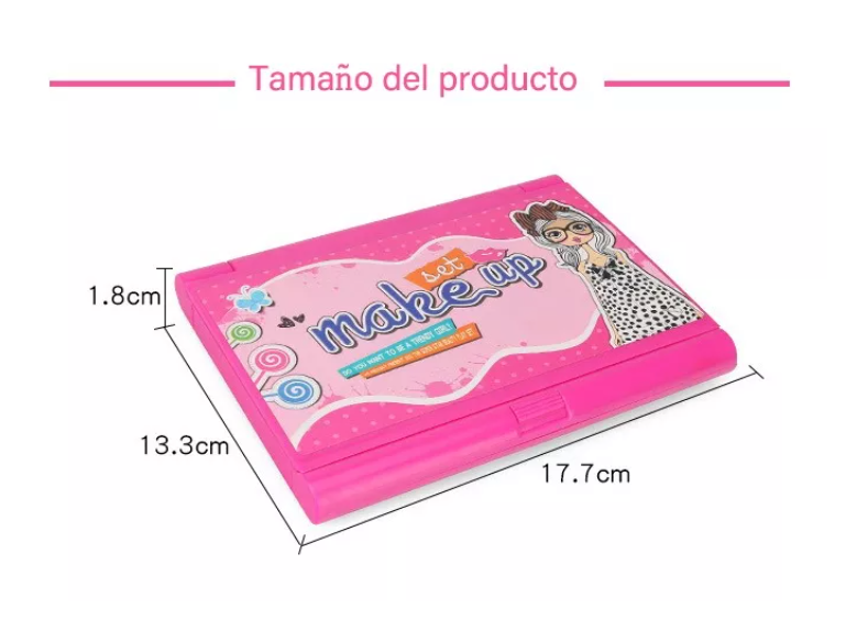 31 Piezas Rosa Kit De Maquillaje Lavable Juguete Para Niños-2