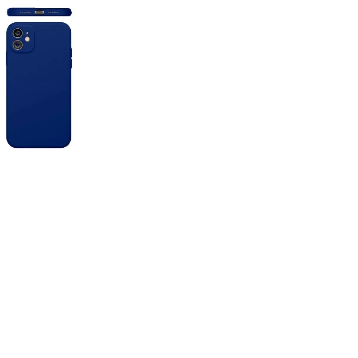 Carcasa Para iPhone ( 13) Silicona Slim Azul-3