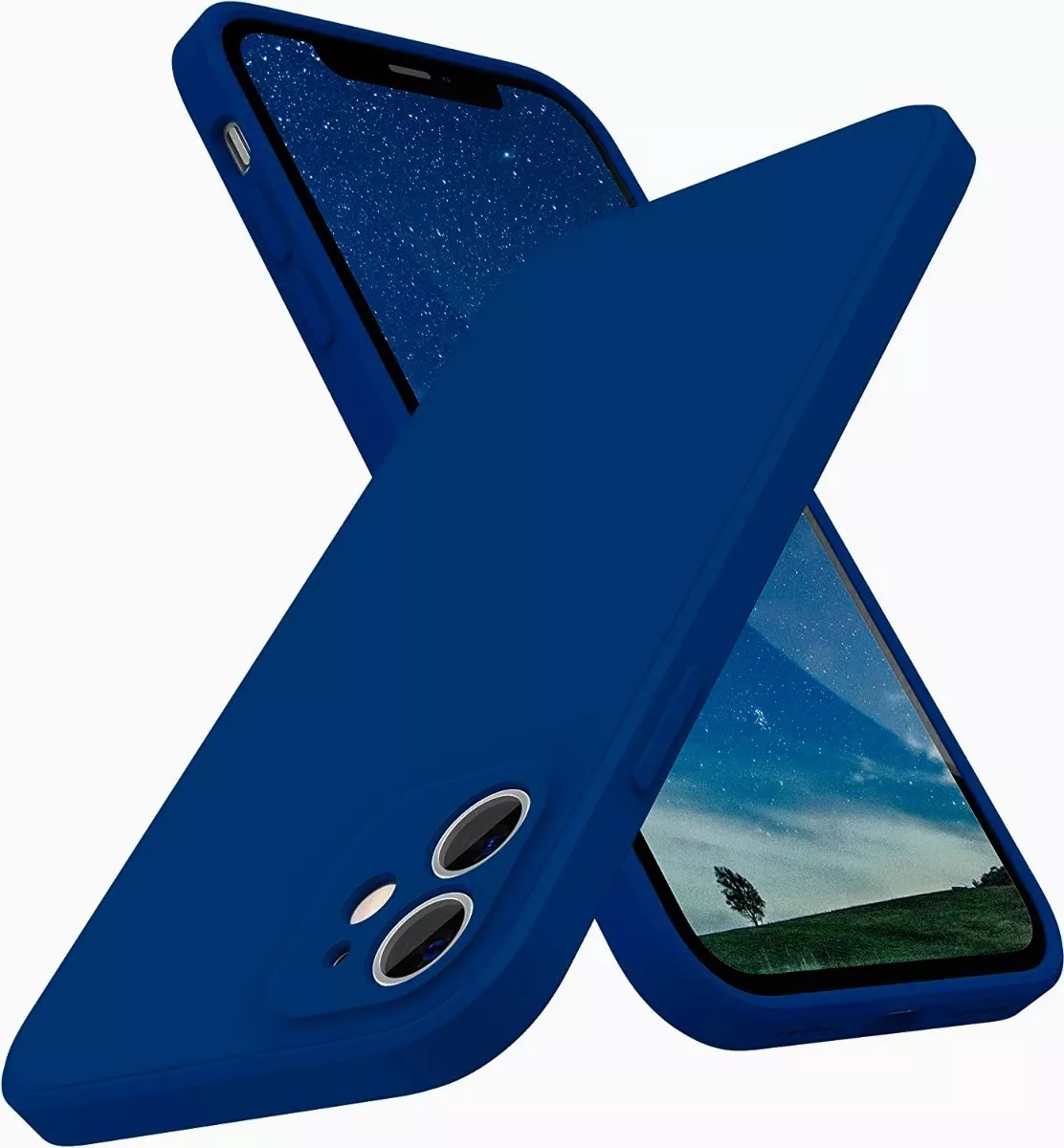 Carcasa Para iPhone ( 15 ) Silicona Slim Azul-1