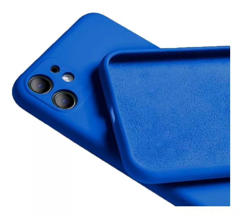 Carcasa Para iPhone ( 15 ) Silicona Slim Azul-2