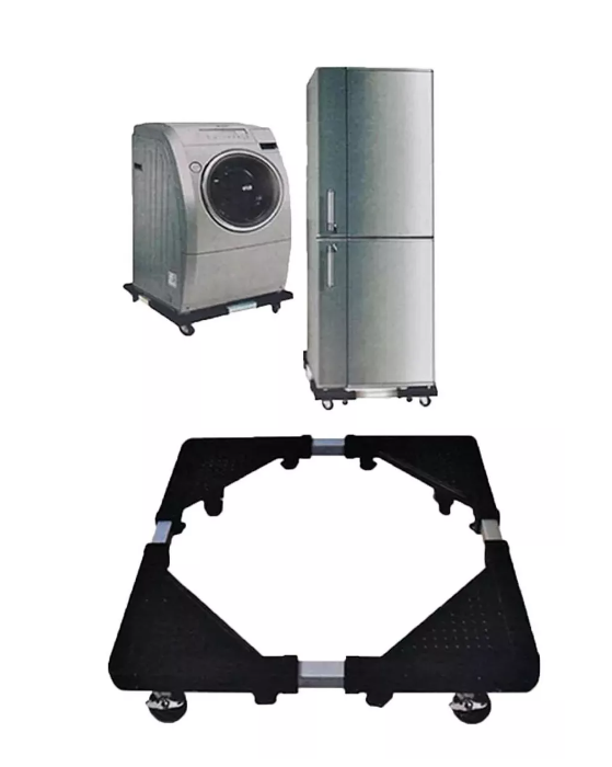 Soporte Rodinhas para refrigerador/lavadora y estufa de acero inoxidable-1