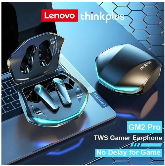 Audífonos in-ear gamer inalámbricos ThinkPlus GM2 PRO blanco con luz LED-4