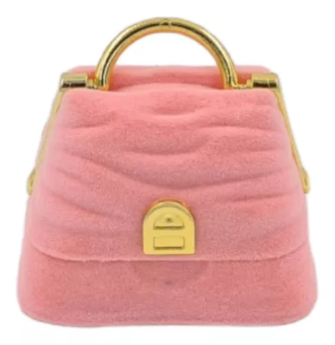 Caja Para Aros O Anillo De Cartera Chica Terciopelo-1