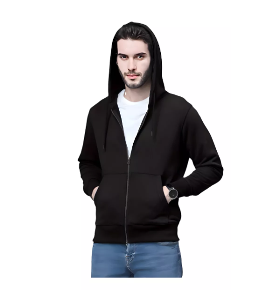 Poleron Canguro Hombre Para Estampar - Unisex Con Cierre Talla L-0