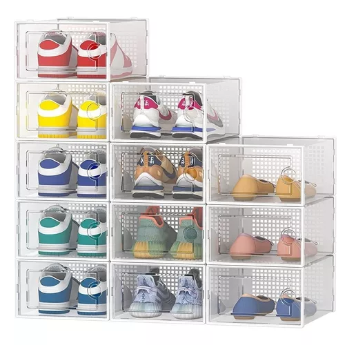 Caja Organizadora De Zapatos Set X4 Unidade Apilables Firmes-0