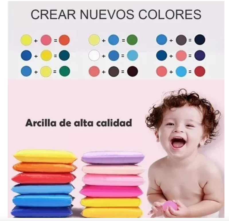 Foamy Moldeable Slime 36colores Plastilina Magica Satisfact-4