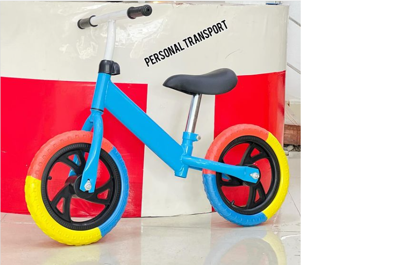 Bicicleta Equilibrio Juego Niño Sin Pedales Auto Aprendizaje  Color Celeste-1