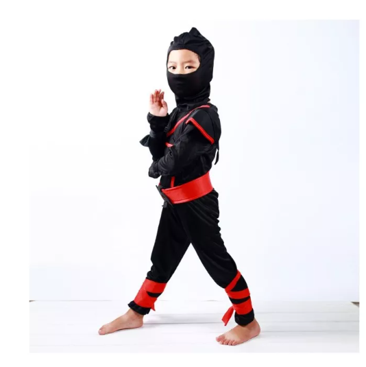 Disfraz De Ninja Para Niños Talla M-1
