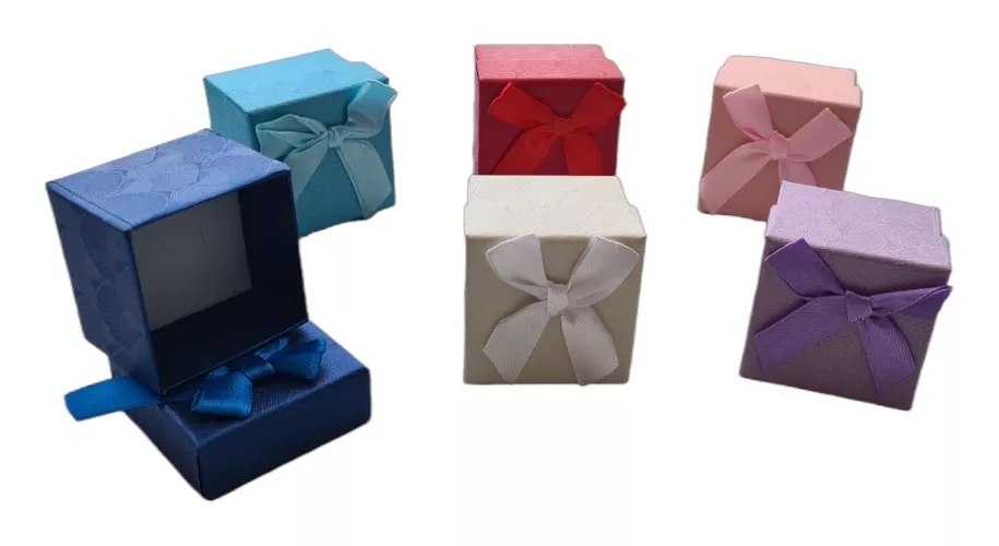 Cajas De Regalo Para Anillo O Aros Chicos Paquete X 24 Und-0
