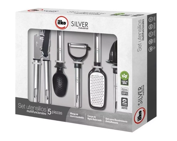 Set 5 Accesorios Silver Industrial-1