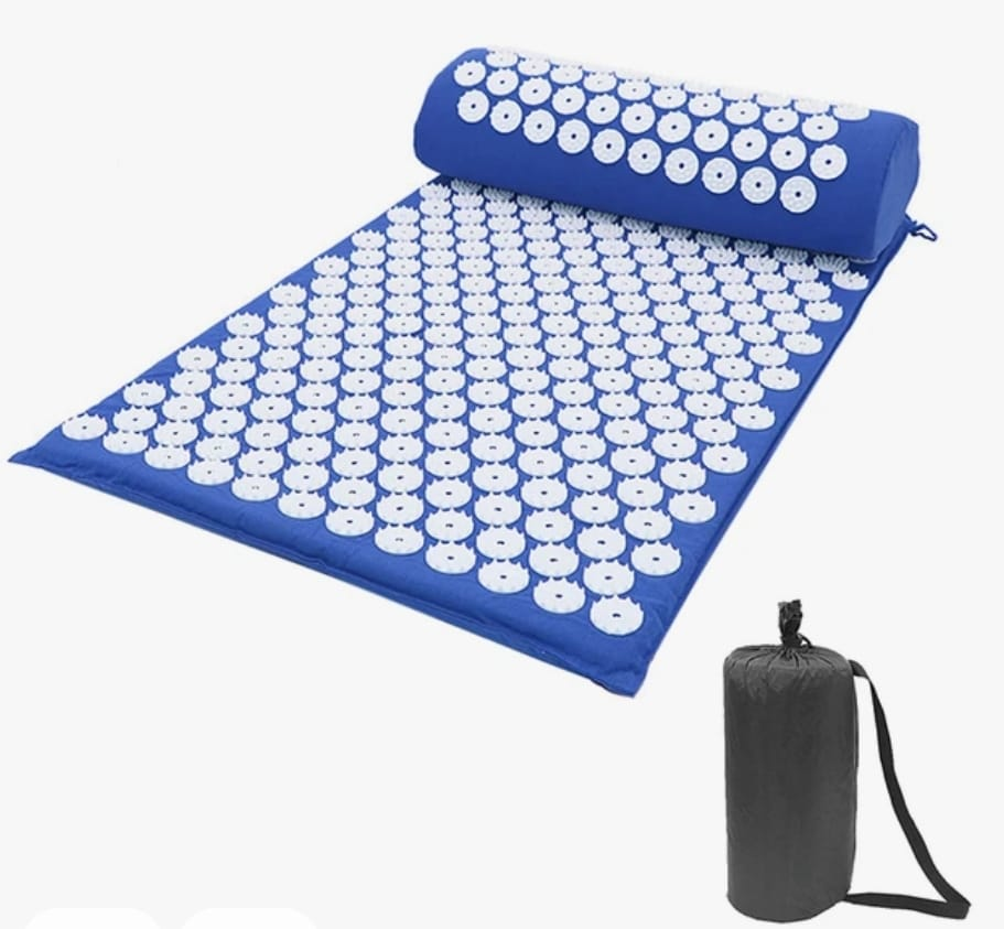 Mat de Yoga acupuntura + almohada para acupresión y masaje-0