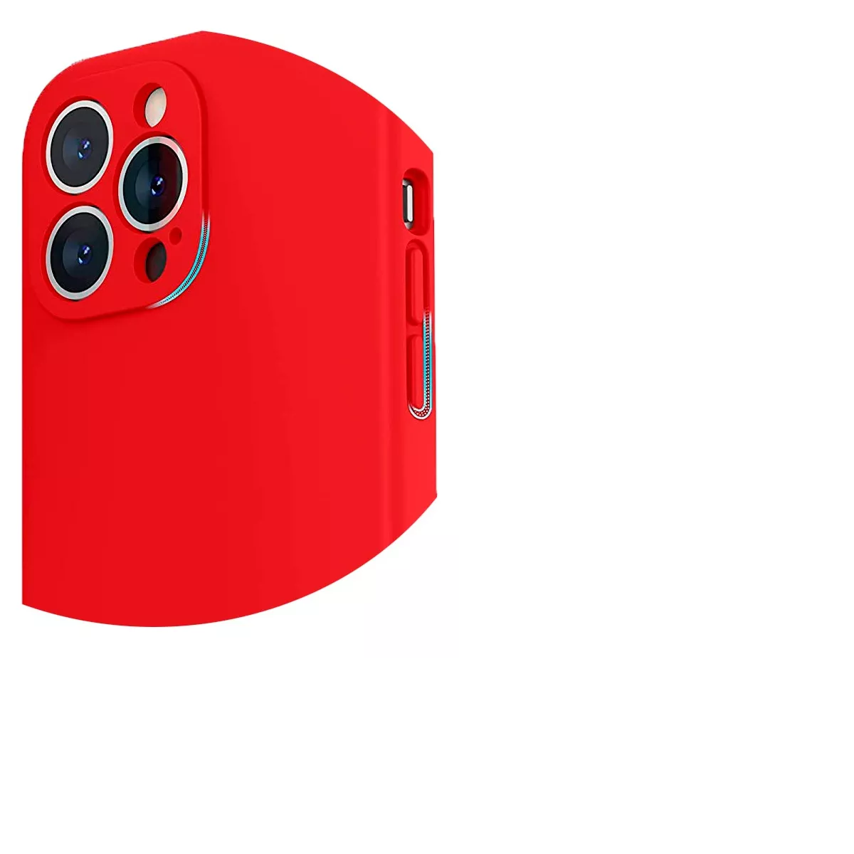 Carcasa Para iPhone ( 14 Pro ) Silicona Slim Rojo-2