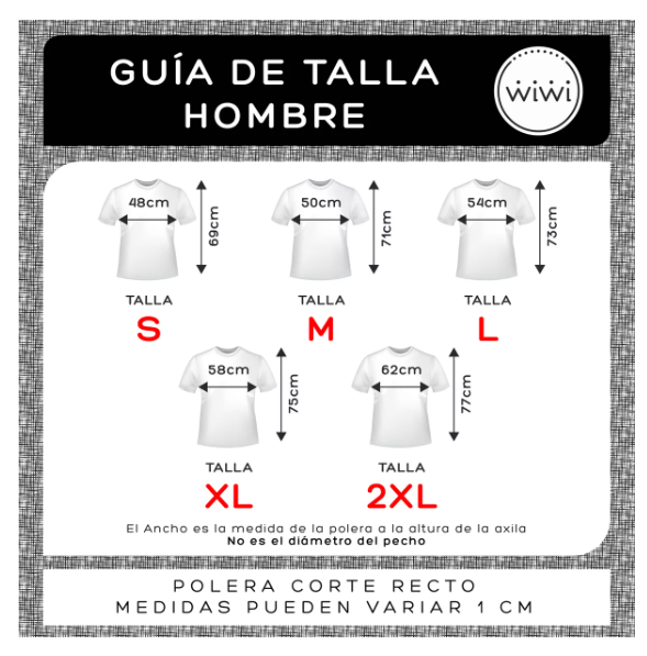 Polera Premium Algodón 100% Manga Corta Basico Estampar Talla L-1