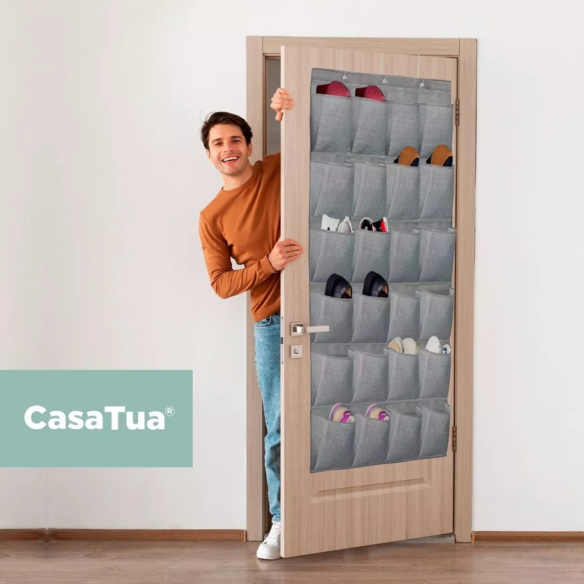 Organizador Zapatos Zapatero Colgante Puerta Closet 24 Pares Casatua-4
