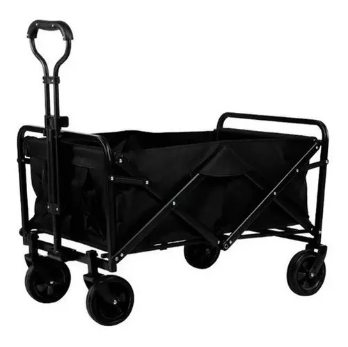 Carrito Para Compras Plegable Ideal Para El Camping Pro Max Color Negro-0