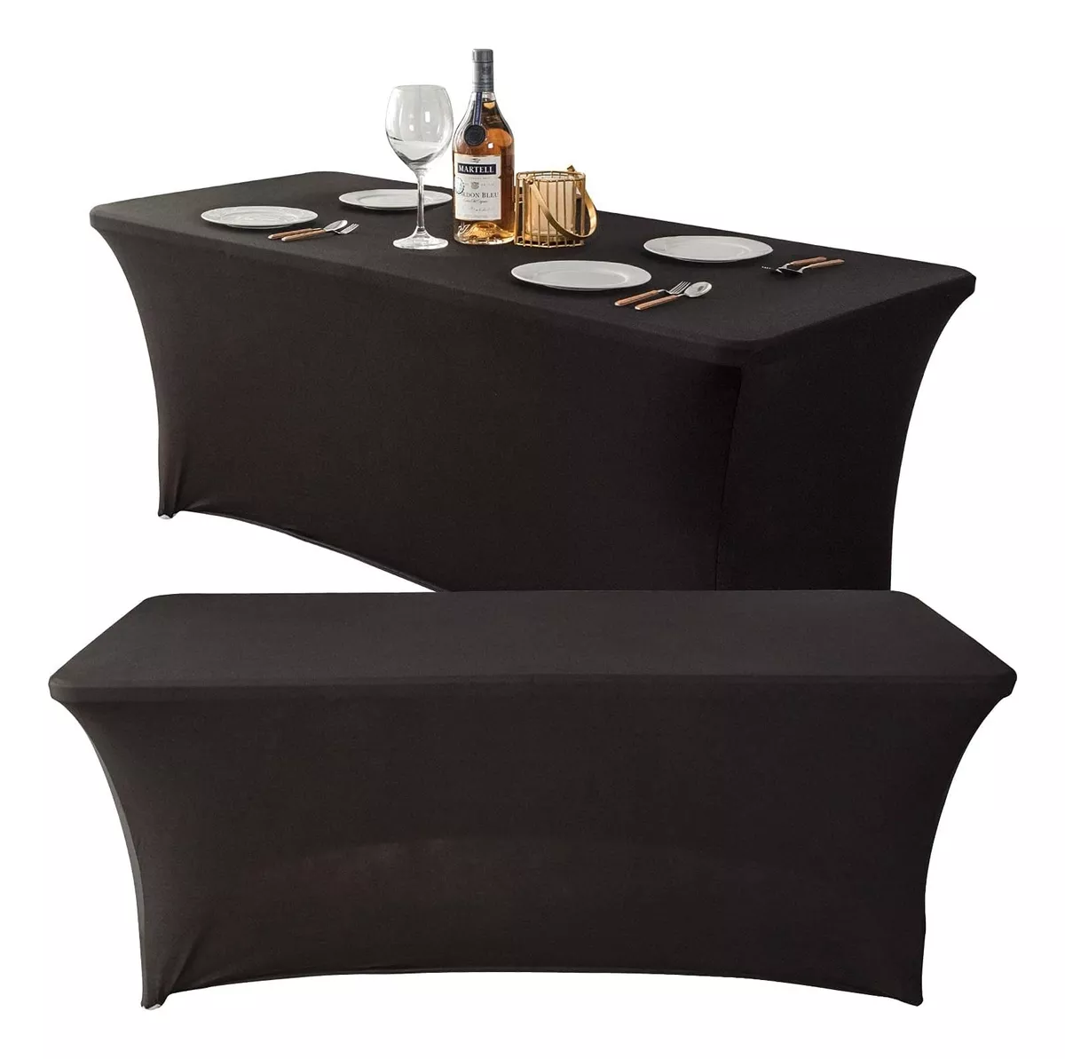 Funda De Mantel Tela Spandex Mesa 183x76x76 Evento Hogarútil-0