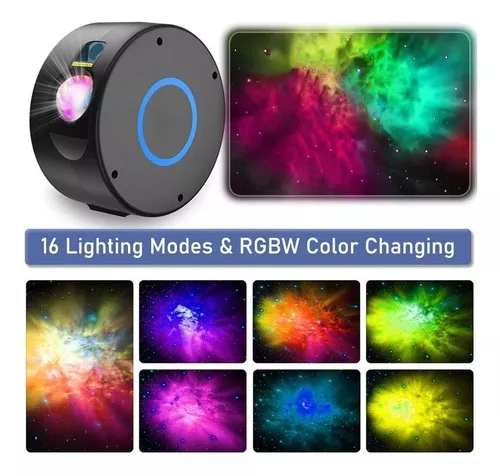 Lampara Proyector Galaxias Y Estrellas Movimiento Luz Led Color de la estructura Blanco-2