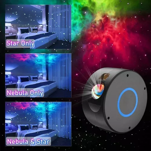 Lampara Proyector Galaxias Y Estrellas Movimiento Luz Led Color de la estructura Blanco-3