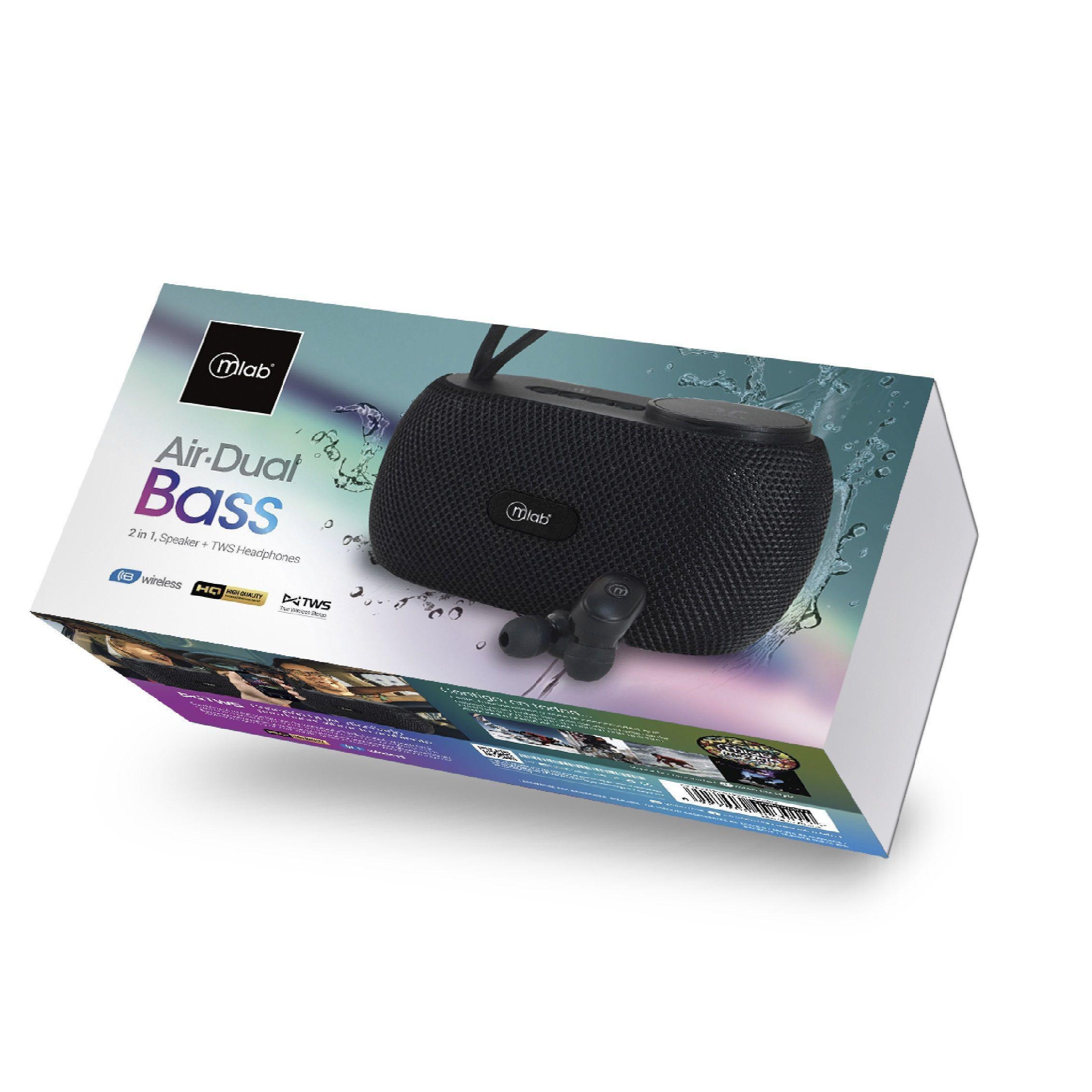 Parlante Portatil MLAB con auriculares incluidos Dual Bass Bluetooth-8