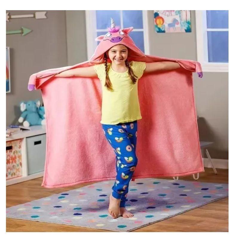 Manta Cobija Frazada De Polar Capucha Iluminada Para Niña-4
